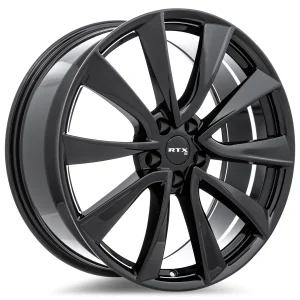 RTX Wheels – TS-01 – Black – 18″x8.5″ 35mm – All weather Wheels – 083210